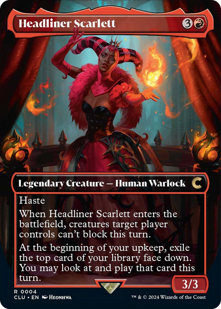 Headliner Scarlett (Borderless) [Ravnica: Clue Edition] - Trinity Hobby