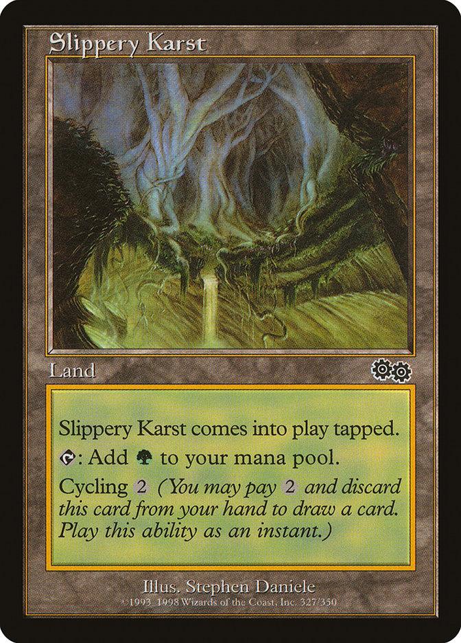 Slippery Karst [Urza's Saga] - Trinity Hobby