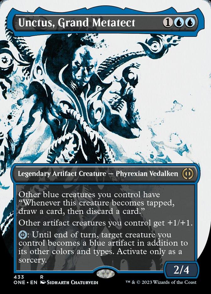 Unctus, Grand Metatect (Borderless Ichor Step-and-Compleat Foil) [Phyrexia: All Will Be One] - Trinity Hobby
