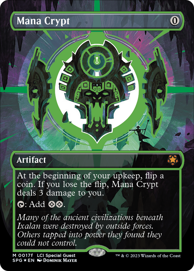 Mana Crypt (0017f) (Borderless) [The Lost Caverns of Ixalan Special Guests] - Trinity Hobby