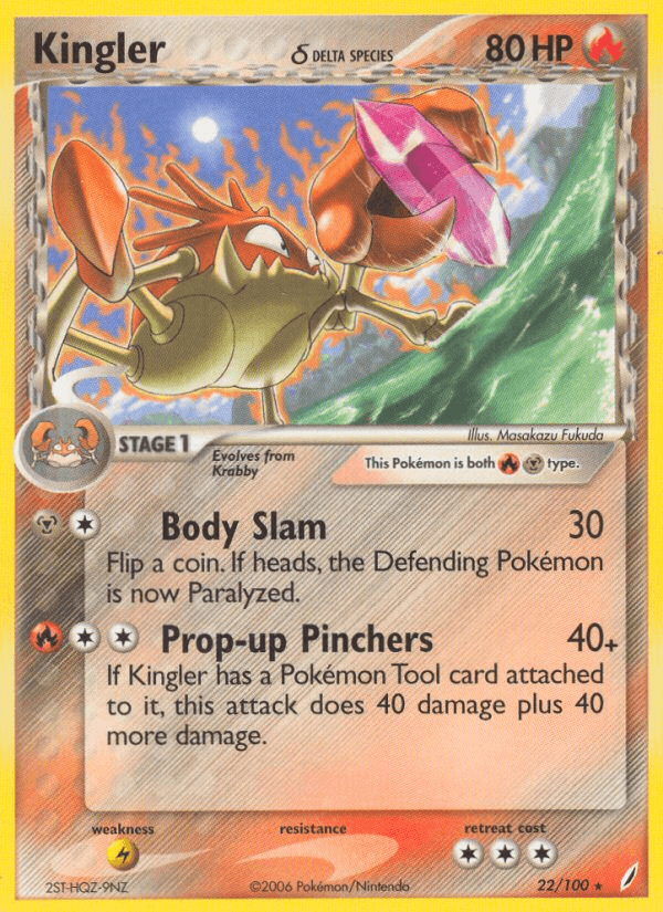 Pokemon Trading CardsKingler (22/100) (Delta Species) [EX: Crystal Guardians]