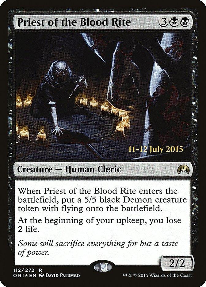 Priest of the Blood Rite [Magic Origins Prerelease Promos] - Trinity Hobby