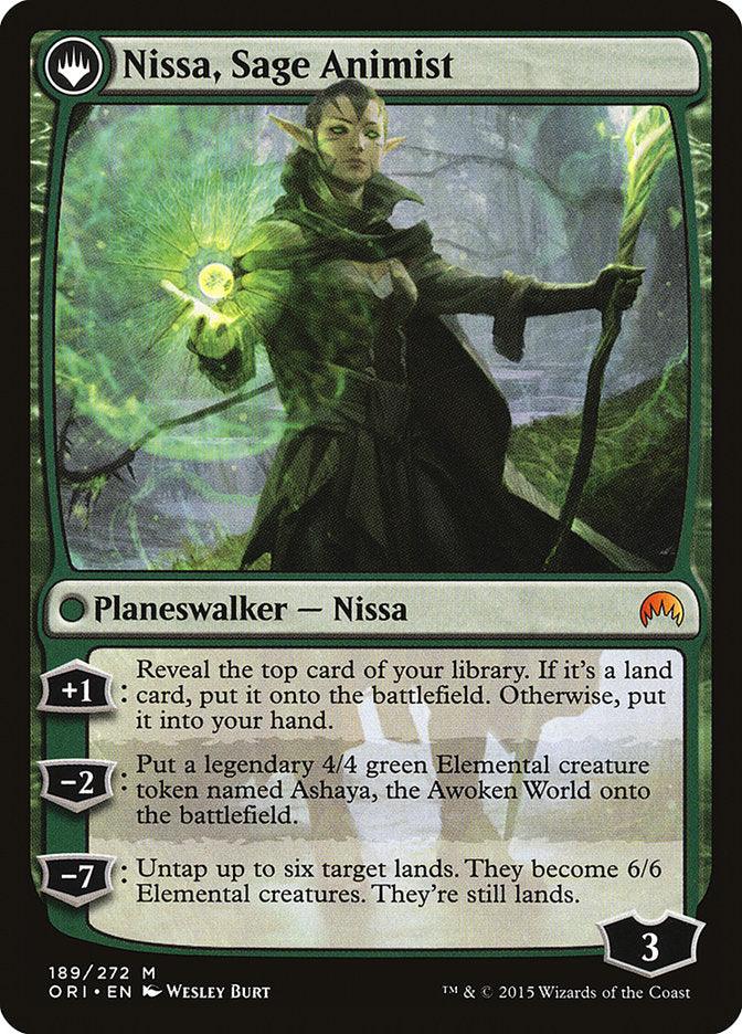 Nissa, Vastwood Seer // Nissa, Sage Animist [Magic Origins] - Trinity Hobby