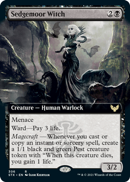Sedgemoor Witch (Extended Art) [Strixhaven: School of Mages] - Trinity Hobby