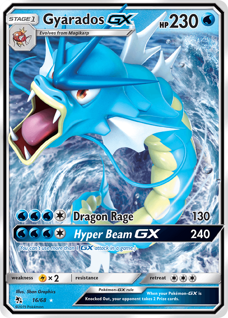 Gyarados GX (16/68) [Sun & Moon: Hidden Fates] - Trinity Hobby