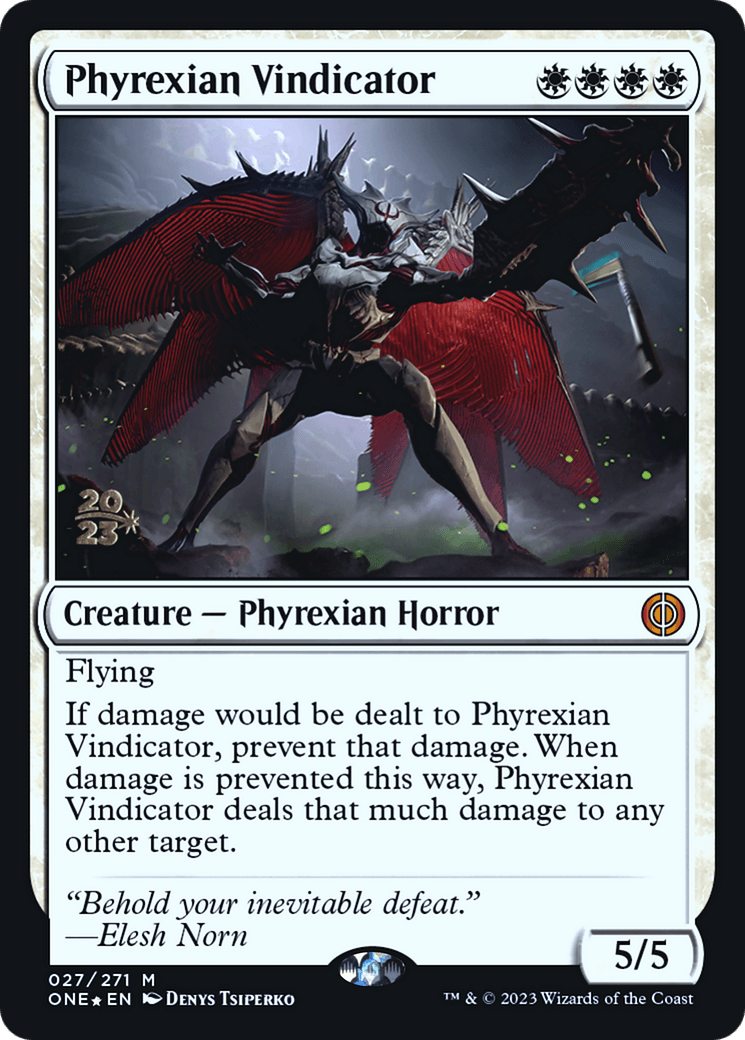 Phyrexian Vindicator [Phyrexia: All Will Be One Prerelease Promos] - Trinity Hobby