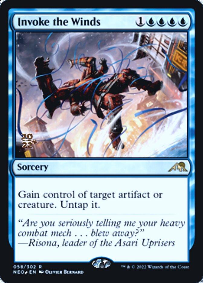 Invoke the Winds [Kamigawa: Neon Dynasty Prerelease Promos] - Trinity Hobby