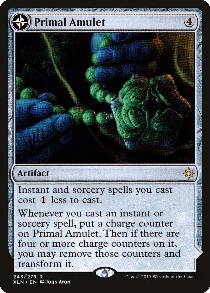 Primal Amulet // Primal Wellspring [Ixalan] - Trinity Hobby