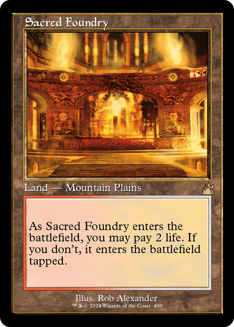 Sacred Foundry (Retro) [Ravnica Remastered] - Trinity Hobby