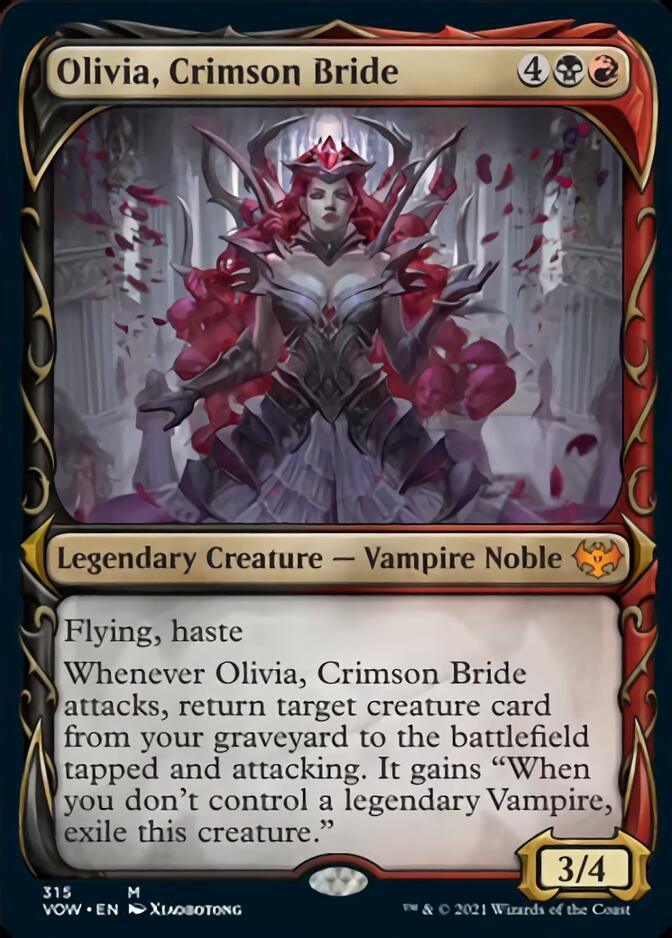 Olivia, Crimson Bride (Showcase Fang Frame) [Innistrad: Crimson Vow] - Trinity Hobby