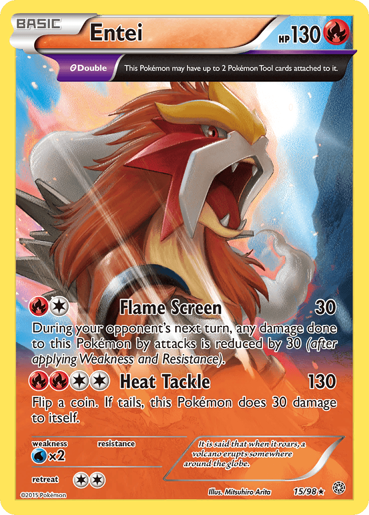 Entei (15/98) [XY: Ancient Origins] - Trinity Hobby