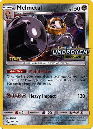 Melmetal (SM181) (Staff Prerelease Promo) [Sun & Moon: Black Star Promos] - Trinity Hobby