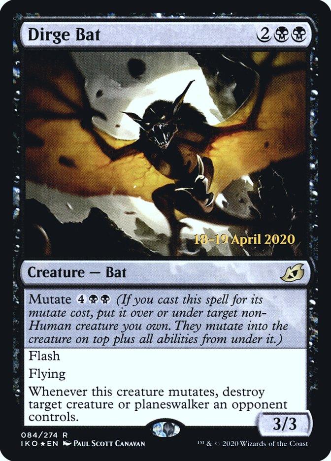 Dirge Bat [Ikoria: Lair of Behemoths Prerelease Promos] - Trinity Hobby