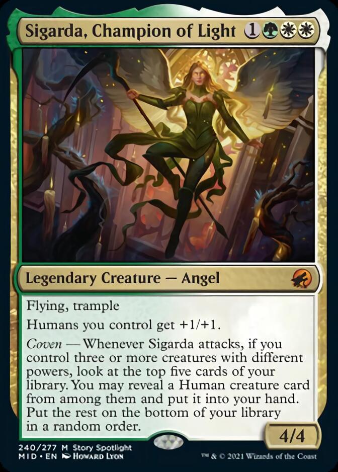 Sigarda, Champion of Light [Innistrad: Midnight Hunt] - Trinity Hobby