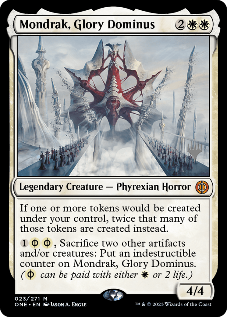 Mondrak, Glory Dominus (Promo Pack) [Phyrexia: All Will Be One Promos] - Trinity Hobby