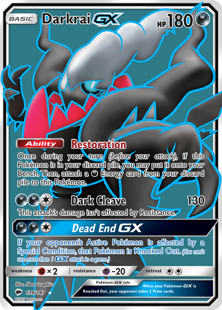 Darkrai GX (139/147) [Sun & Moon: Burning Shadows] - Trinity Hobby