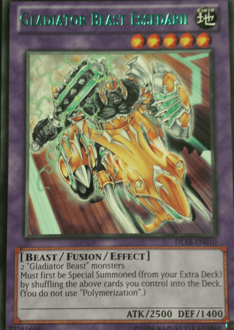 Gladiator Beast Essedarii (Green) [DL18-EN010] Rare - Trinity Hobby
