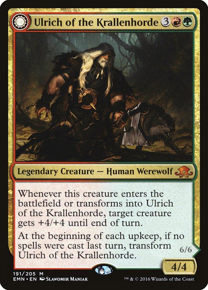 Ulrich of the Krallenhorde // Ulrich, Uncontested Alpha [Eldritch Moon] - Trinity Hobby