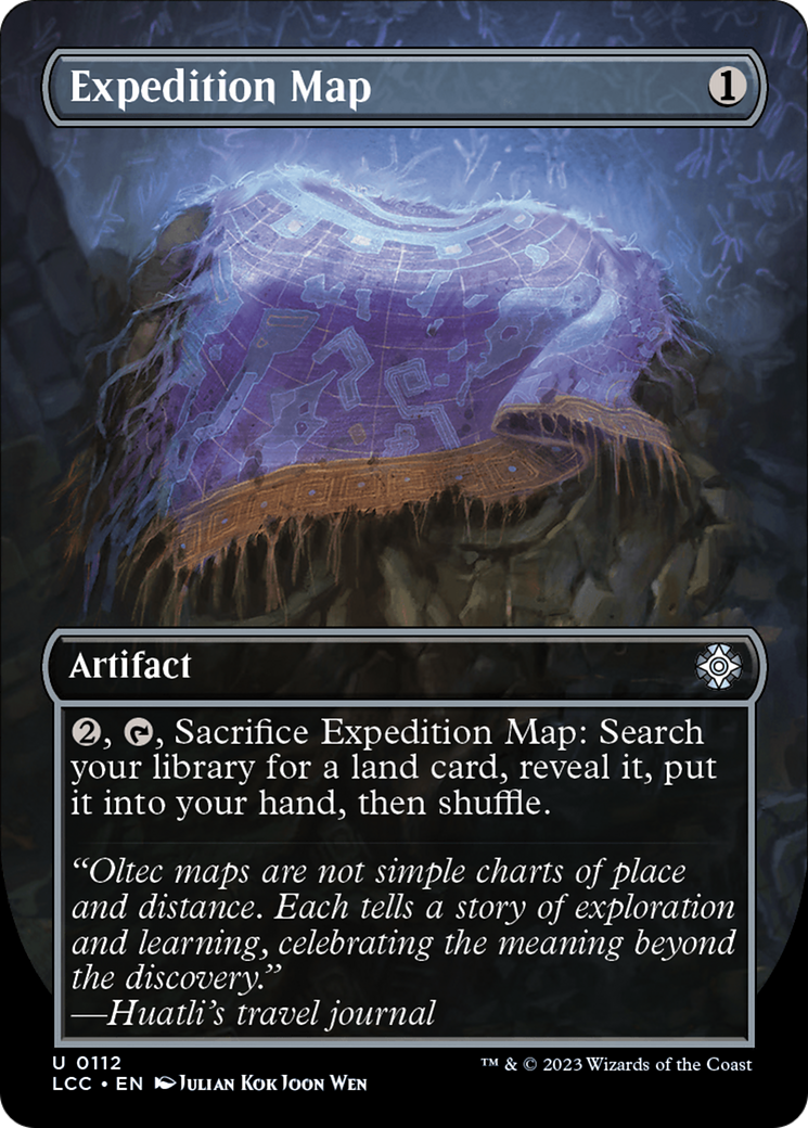 Expedition Map (Borderless) [The Lost Caverns of Ixalan Commander] - Trinity Hobby