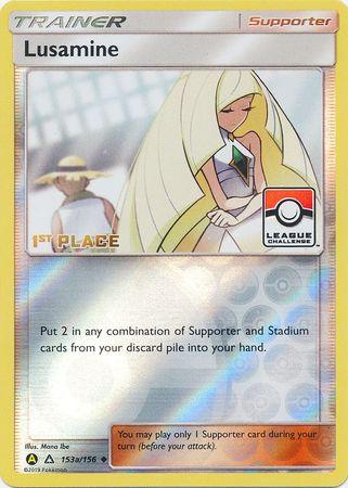 Lusamine (153a/156) (League Challenge Alt Art 1st Place) [Sun & Moon: Ultra Prism] - Trinity Hobby