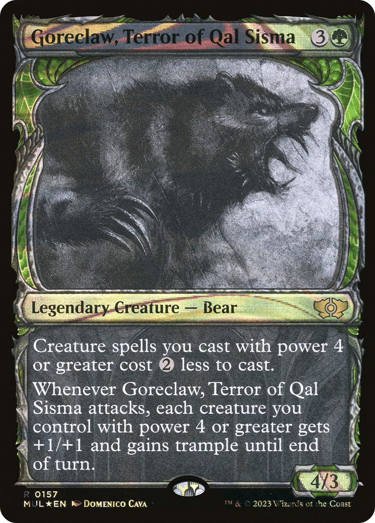 Goreclaw, Terror of Qal Sisma (Halo Foil) [Multiverse Legends] - Trinity Hobby