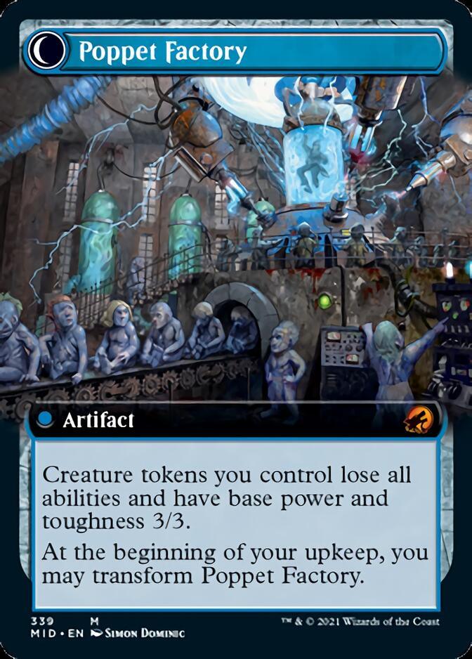 Poppet Stitcher // Poppet Factory (Extended Art) [Innistrad: Midnight Hunt] - Trinity Hobby