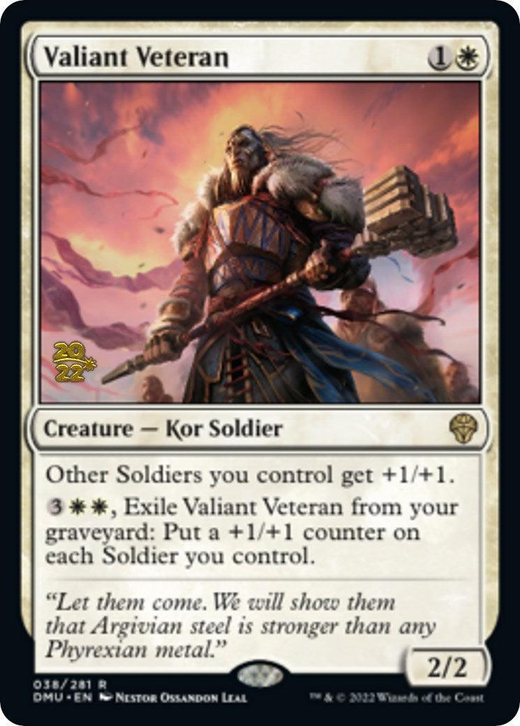 Valiant Veteran [Dominaria United Prerelease Promos] - Trinity Hobby