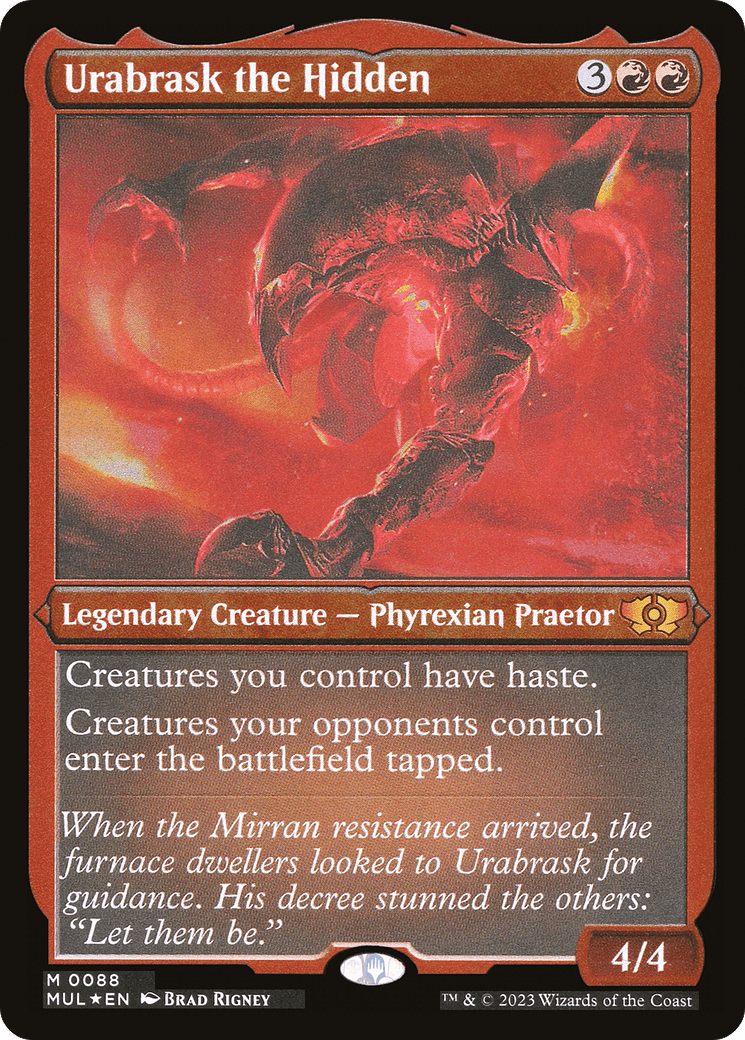 Urabrask the Hidden (Foil Etched) [Multiverse Legends] - Trinity Hobby