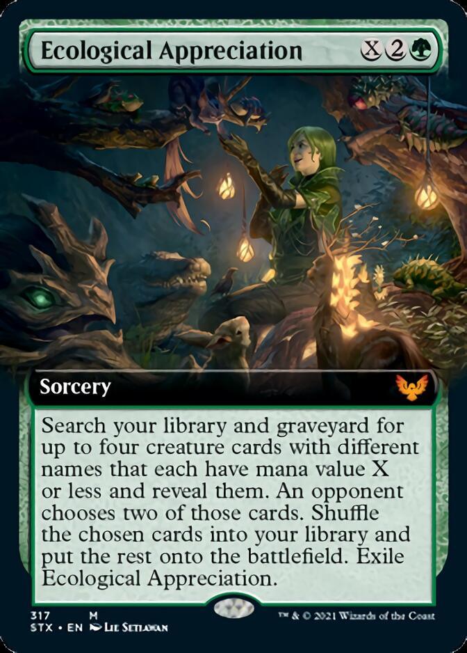 Ecological Appreciation (Extended Art) [Strixhaven: School of Mages] - Trinity Hobby