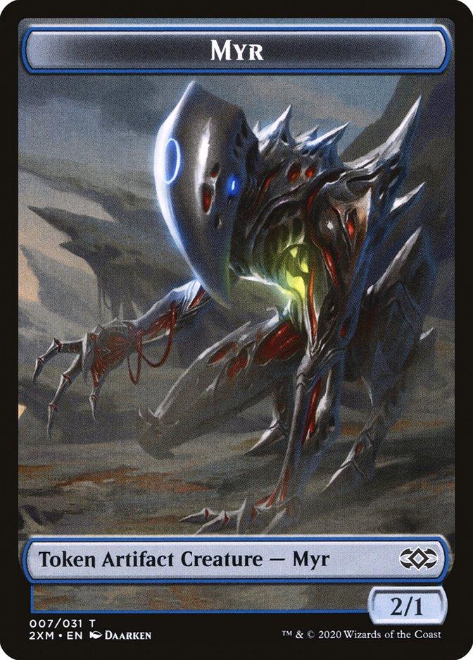 Eldrazi Spawn // Myr (007) Double-Sided Token [Double Masters Tokens] - Trinity Hobby