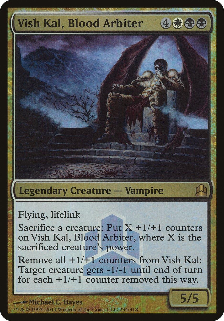 Vish Kal, Blood Arbiter (Launch) (Oversized) [Commander 2011 Oversized] - Trinity Hobby