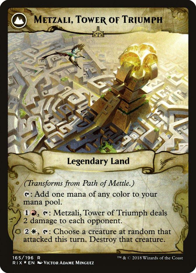 Path of Mettle // Metzali, Tower of Triumph [Rivals of Ixalan Prerelease Promos] - Trinity Hobby