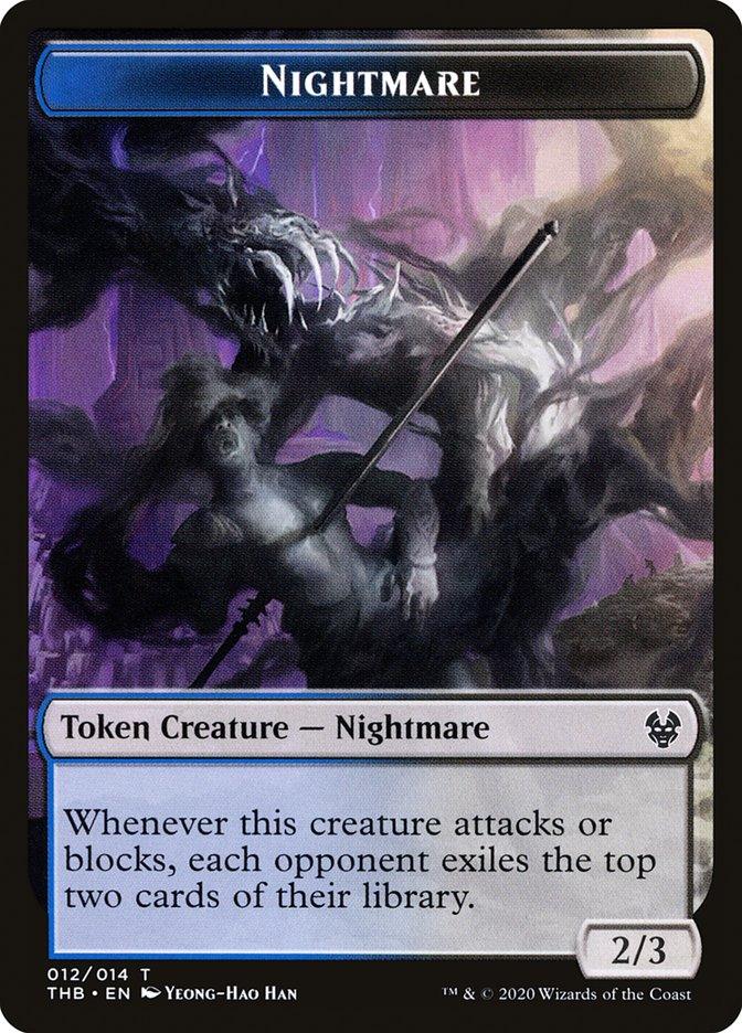 Human Soldier // Nightmare Double-Sided Token [Theros Beyond Death Tokens] - Trinity Hobby