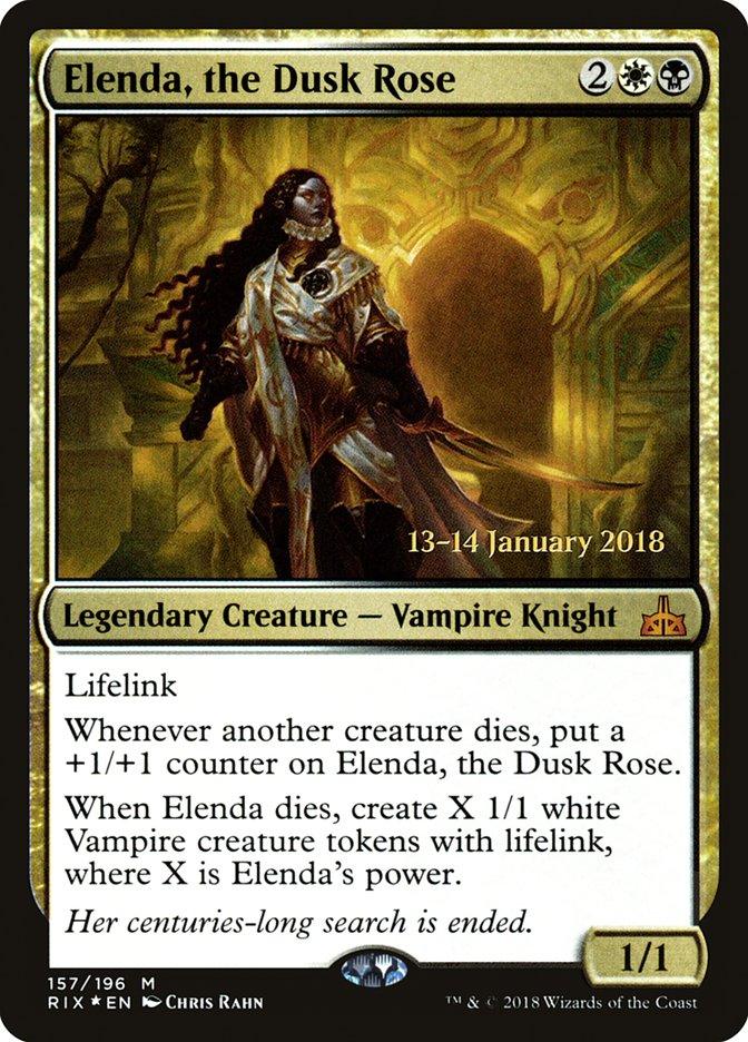 Elenda, the Dusk Rose [Rivals of Ixalan Prerelease Promos] - Trinity Hobby