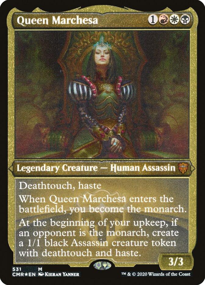 Queen Marchesa (Etched) [Commander Legends] - Trinity Hobby
