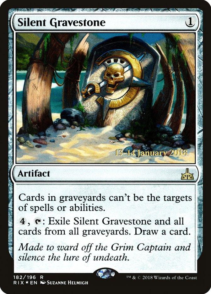 Silent Gravestone [Rivals of Ixalan Prerelease Promos] - Trinity Hobby