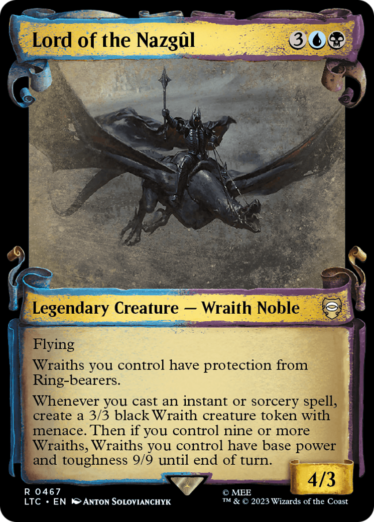 Lord of the Nazgul [The Lord of the Rings: Tales of Middle-Earth Commander Showcase Scrolls] - Trinity Hobby