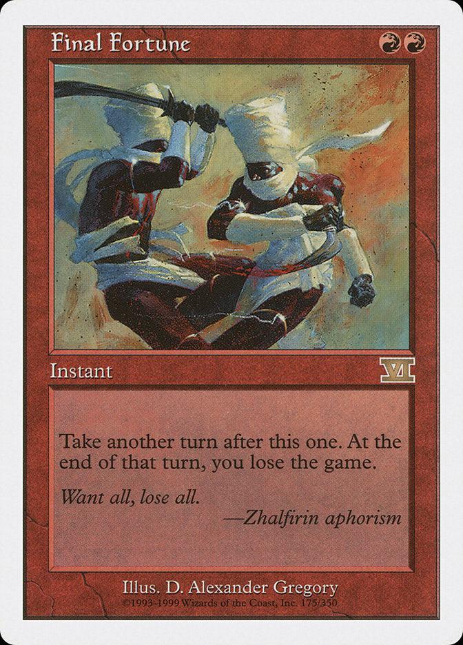 Final Fortune [Classic Sixth Edition] - Trinity Hobby