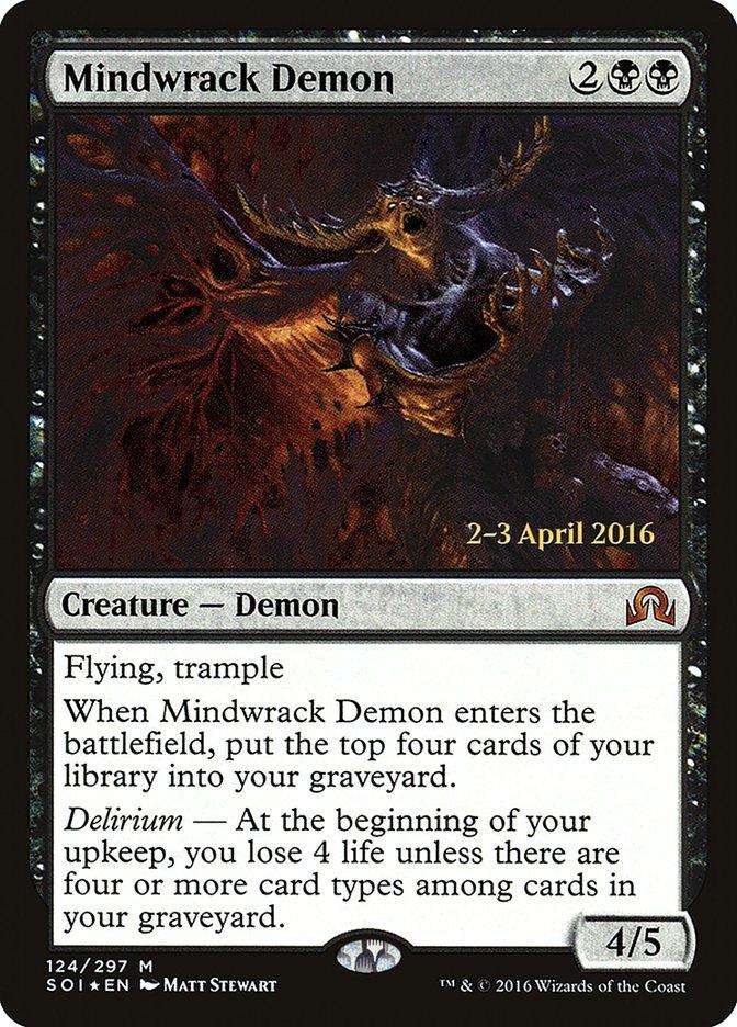 Mindwrack Demon [Shadows over Innistrad Prerelease Promos] - Trinity Hobby