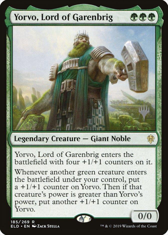 Yorvo, Lord of Garenbrig (Promo Pack) [Throne of Eldraine Promos] - Trinity Hobby
