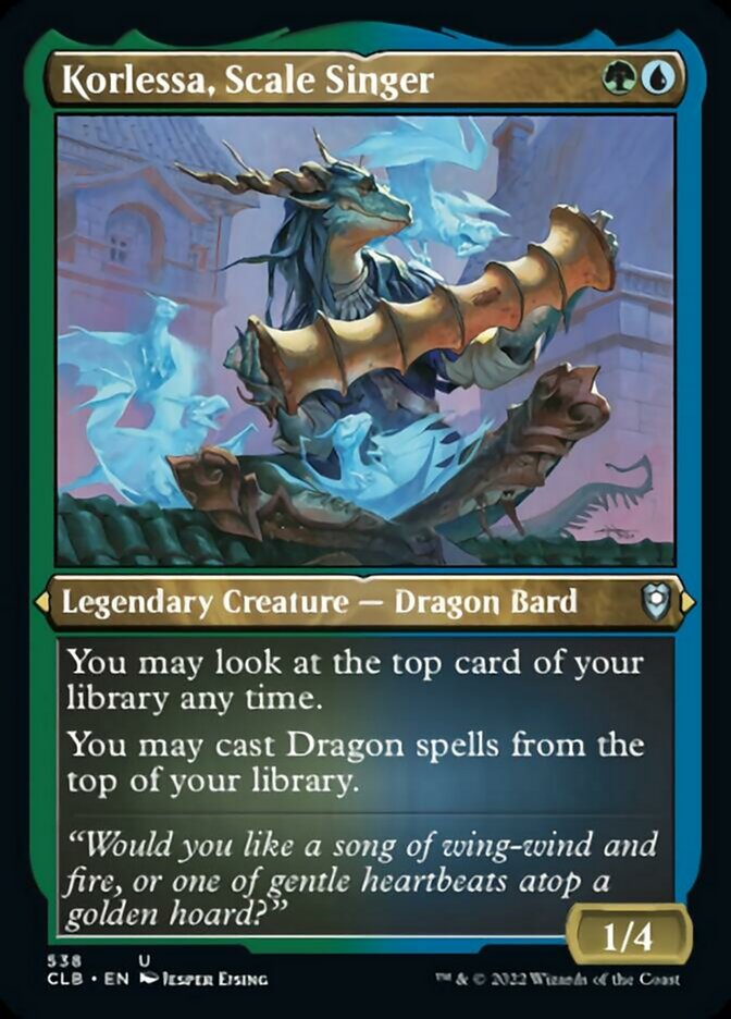Korlessa, Scale Singer (Foil Etched) [Commander Legends: Battle for Baldur's Gate] - Trinity Hobby
