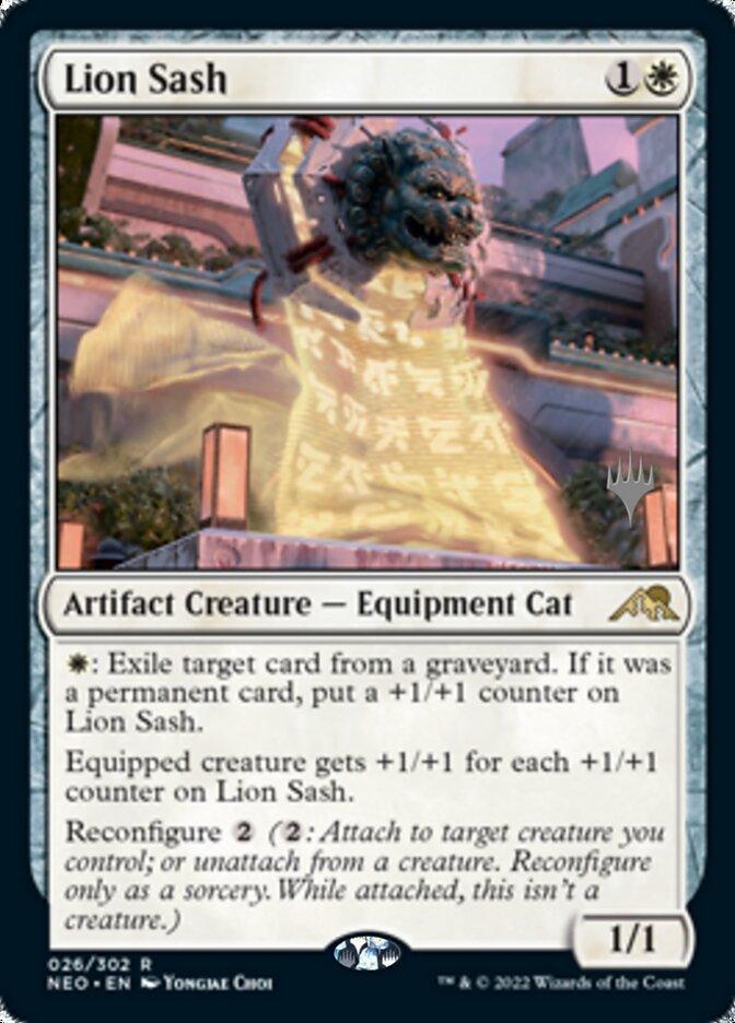Lion Sash (Promo Pack) [Kamigawa: Neon Dynasty Promos] - Trinity Hobby