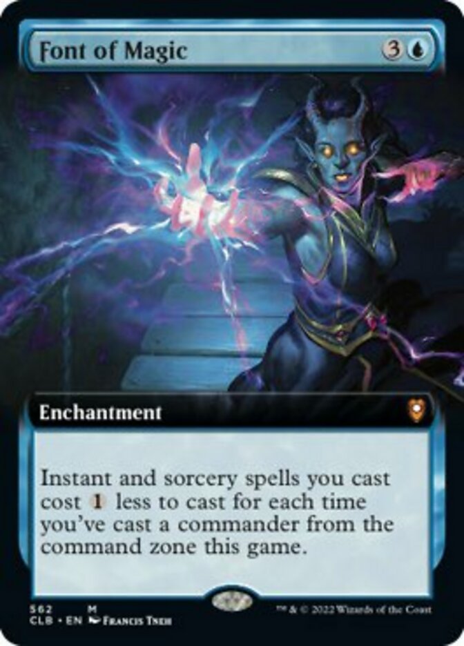 Font of Magic (Extended Art) [Commander Legends: Battle for Baldur's Gate] - Trinity Hobby