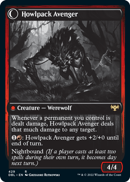 Ill-Tempered Loner // Howlpack Avenger [Innistrad: Double Feature] - Trinity Hobby
