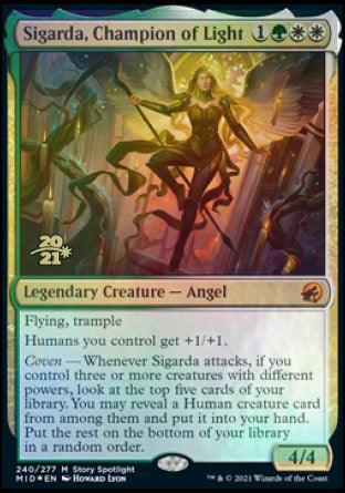 Sigarda, Champion of Light [Innistrad: Midnight Hunt Prerelease Promos] - Trinity Hobby