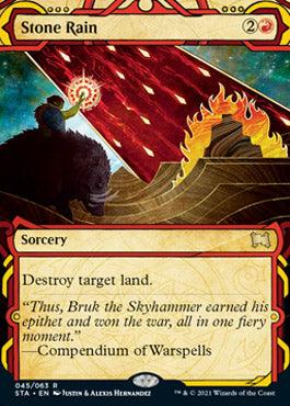 Stone Rain (Foil Etched) [Strixhaven: School of Mages Mystical Archive] - Trinity Hobby
