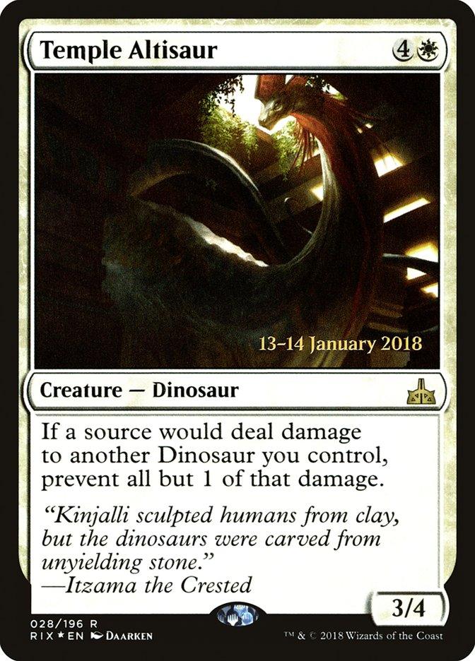 Temple Altisaur [Rivals of Ixalan Prerelease Promos] - Trinity Hobby