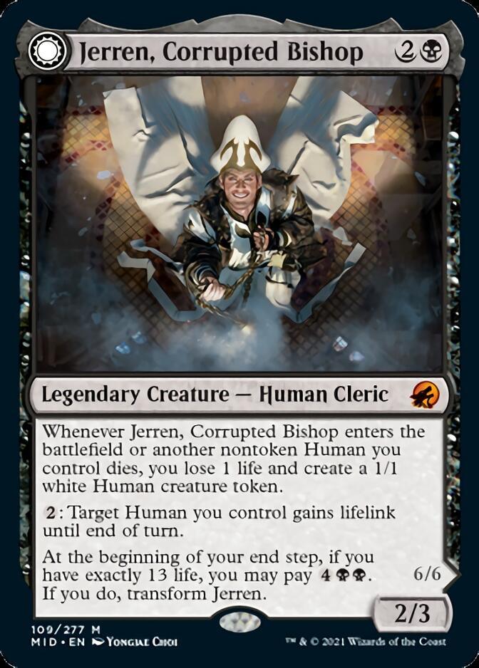 Jerren, Corrupted Bishop // Ormendahl, the Corrupted [Innistrad: Midnight Hunt] - Trinity Hobby
