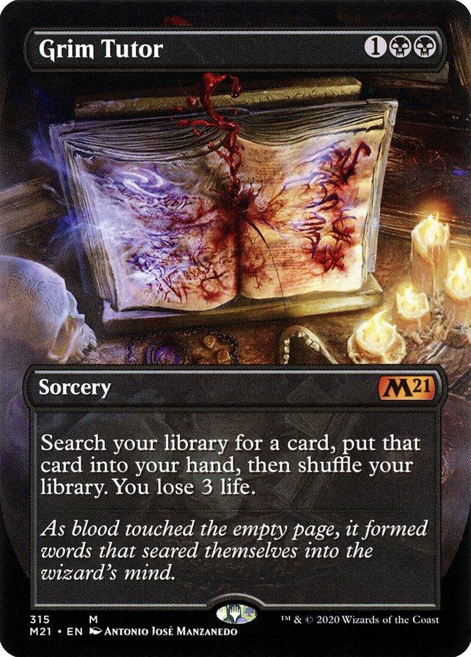 Grim Tutor (Borderless Alternate Art) [Core Set 2021] - Trinity Hobby