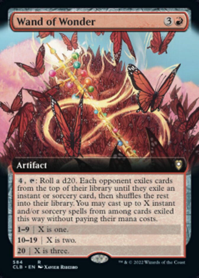 Wand of Wonder (Extended Art) [Commander Legends: Battle for Baldur's Gate] - Trinity Hobby